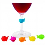 Guppy Silicone Wine Charms