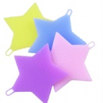 Silicone Eco Scrubber Dish Wash Cloth Dirt Cleaning for Kitchen