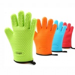 Silicone Kitchen Gloves  Inner Cotton Layer for Cooking, Baking, Barbeque